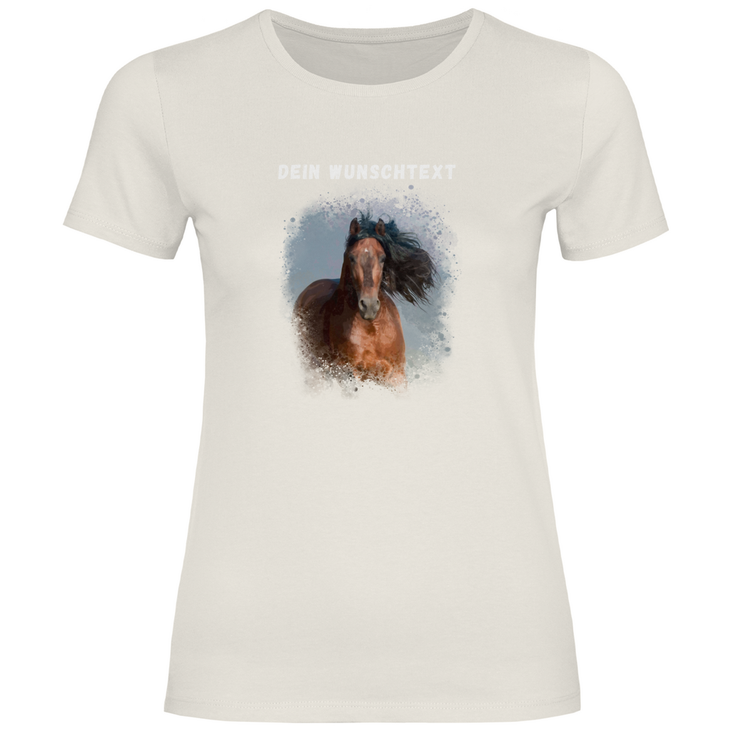 Dein Foto & Dein Wunschtext - T-Shirt für Damen