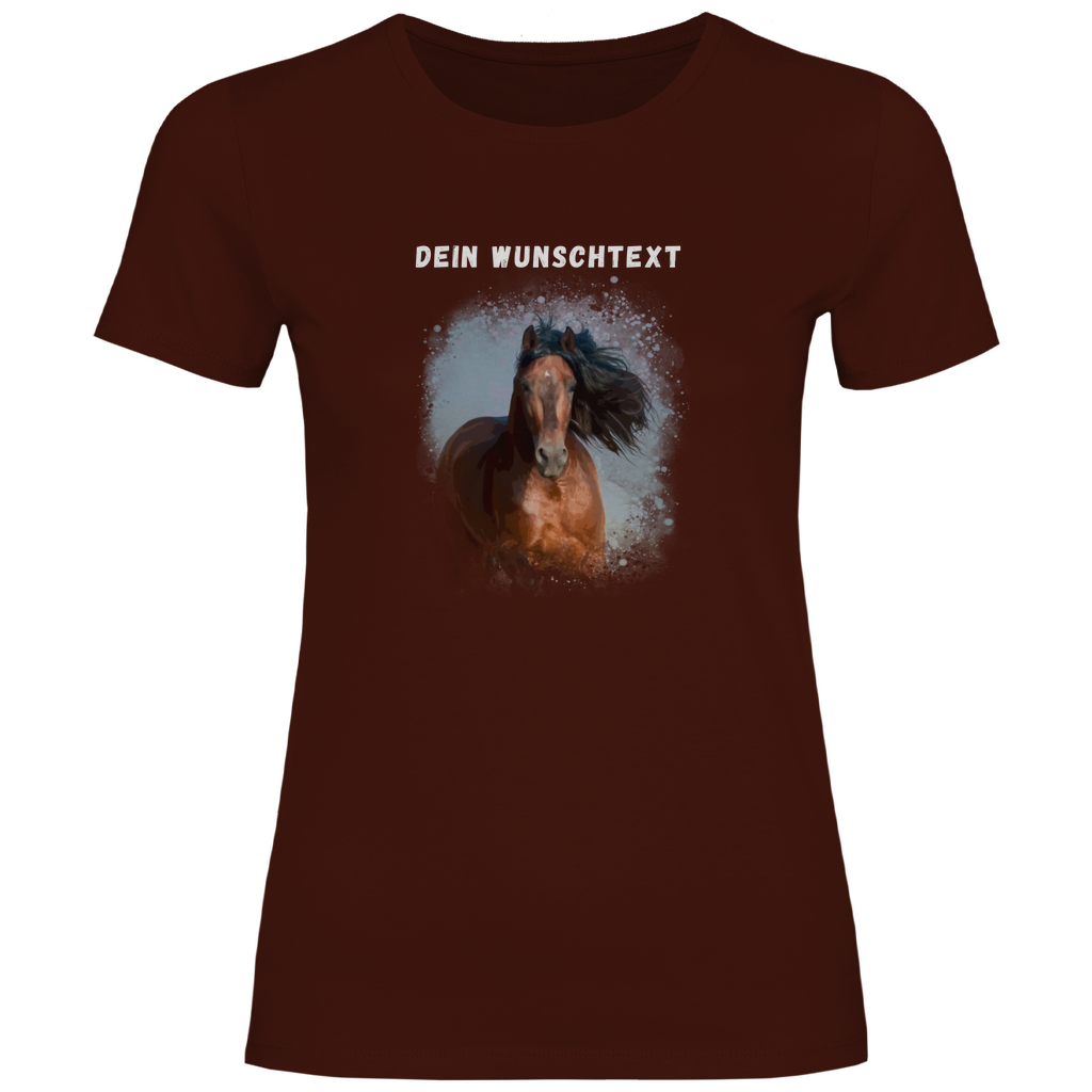 Dein Foto & Dein Wunschtext - T-Shirt für Damen