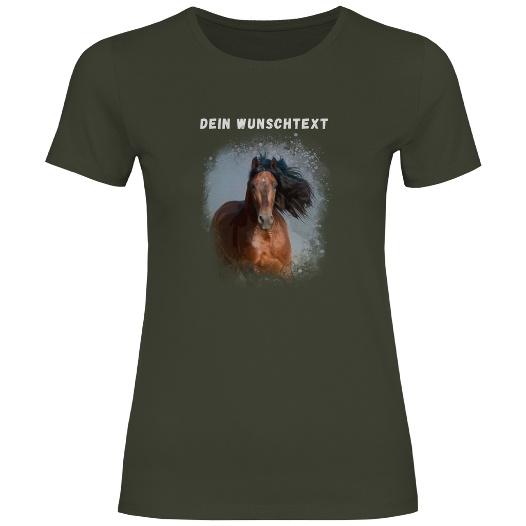 Dein Foto & Dein Wunschtext - T-Shirt für Damen