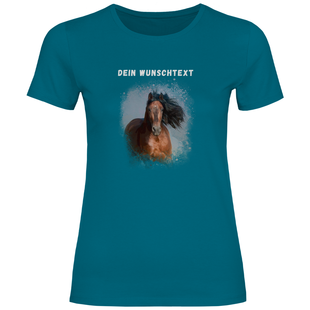 Dein Foto & Dein Wunschtext - T-Shirt für Damen
