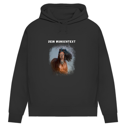 Dein Foto & Dein Text - Bio-Hoodie für Damen