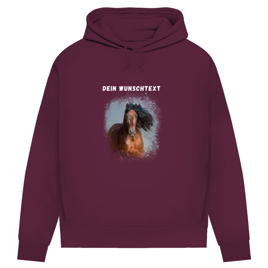 Dein Foto & Dein Text - Bio-Hoodie für Damen