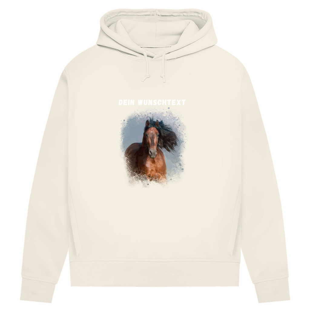Dein Foto & Dein Text - Bio-Hoodie für Damen
