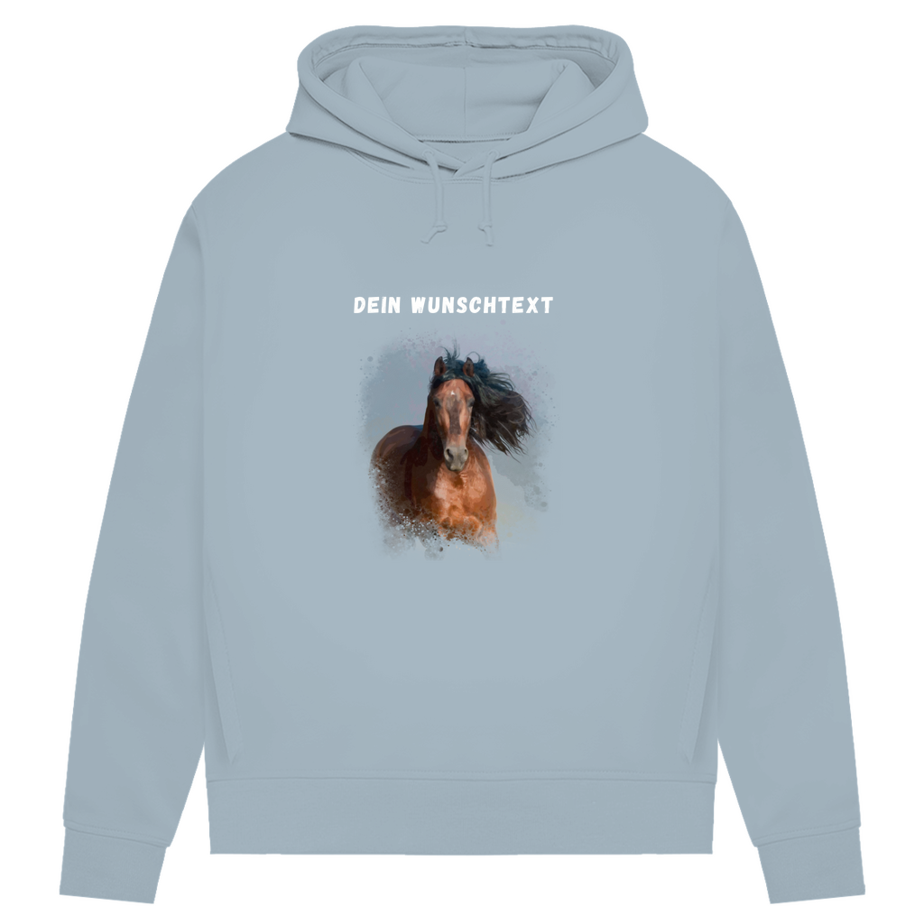 Dein Foto & Dein Text - Bio-Hoodie für Damen