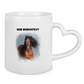 Dein Foto & Dein Text - Tasse mit Herzhenkel