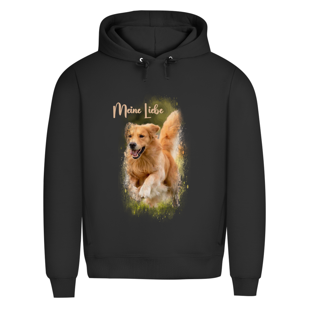 Dein Foto & Dein Text - Bio-Hoodie für Herren