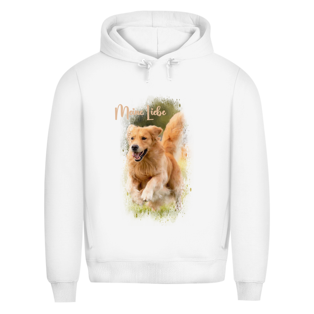 Dein Foto & Dein Text - Bio-Hoodie für Herren