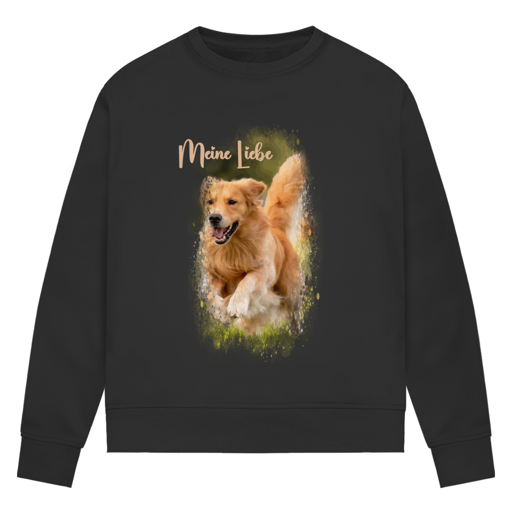 Dein Foto & Dein Text - Bio-Sweatshirt für Damen