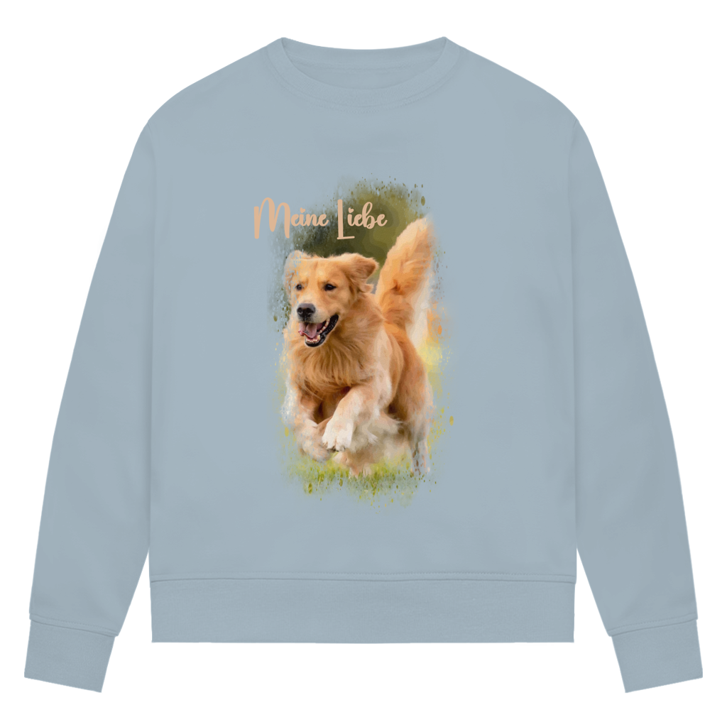 Dein Foto & Dein Text - Bio-Sweatshirt für Damen