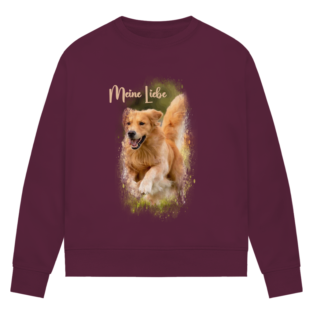 Dein Foto & Dein Text - Bio-Sweatshirt für Damen