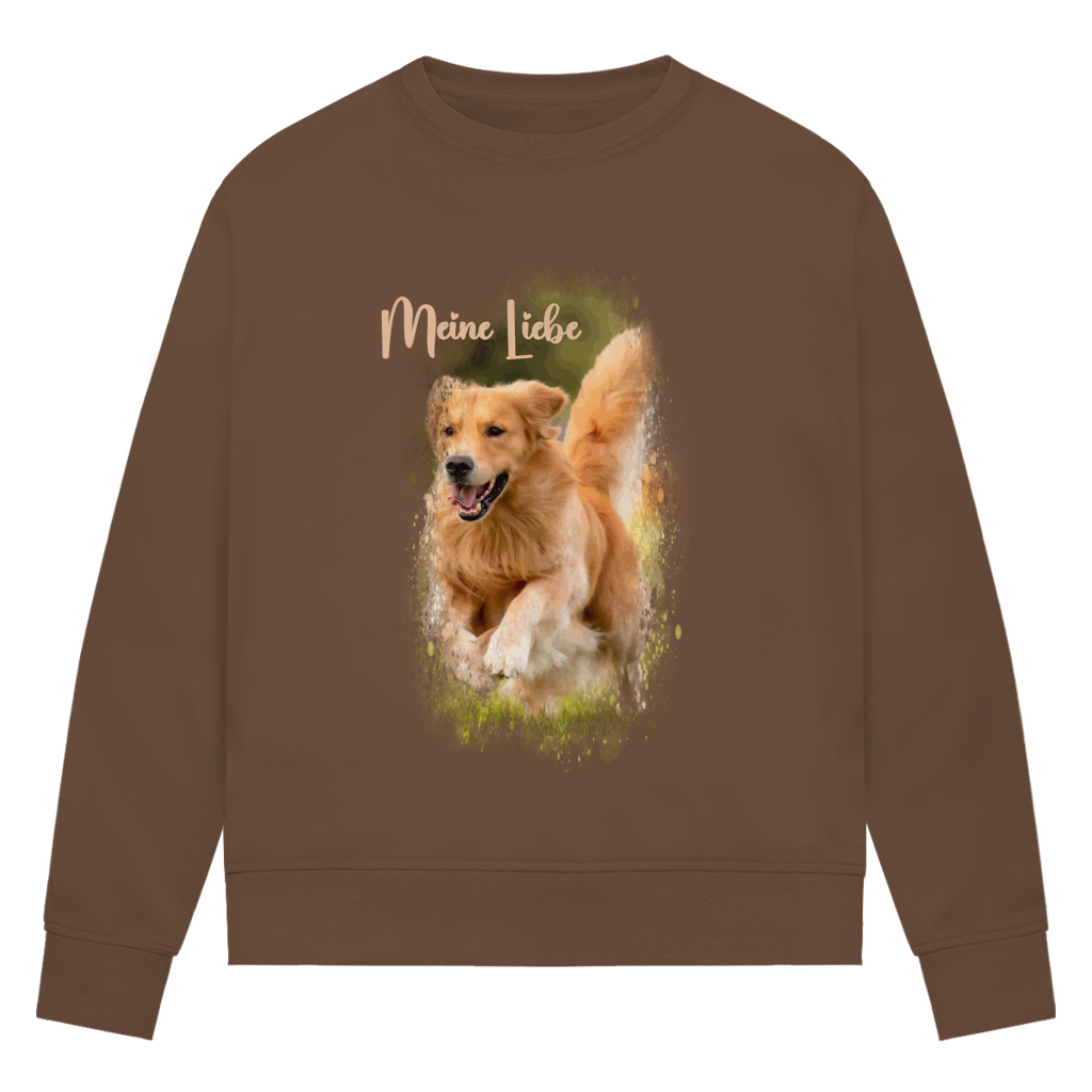 Dein Foto & Dein Text - Bio-Sweatshirt für Damen