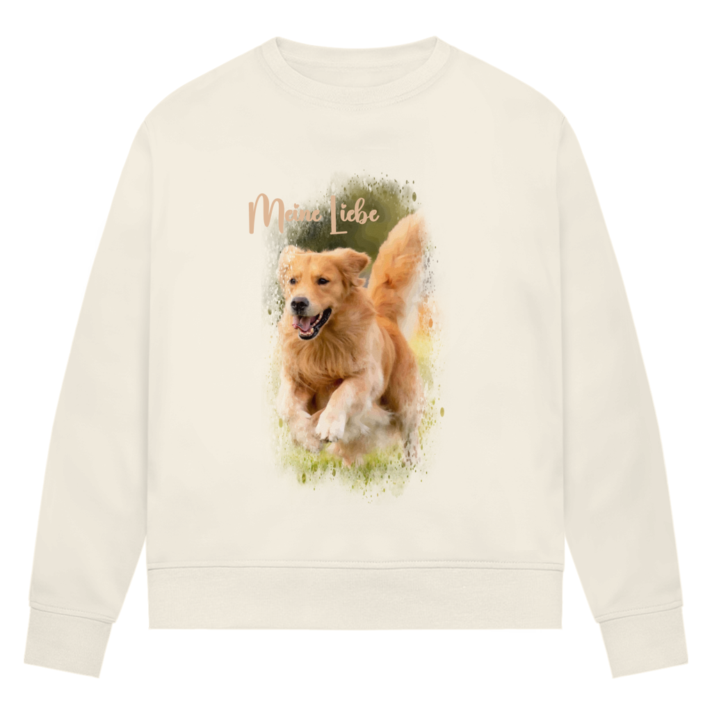Dein Foto & Dein Text - Bio-Sweatshirt für Damen