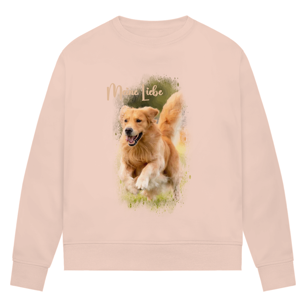 Dein Foto & Dein Text - Bio-Sweatshirt für Damen