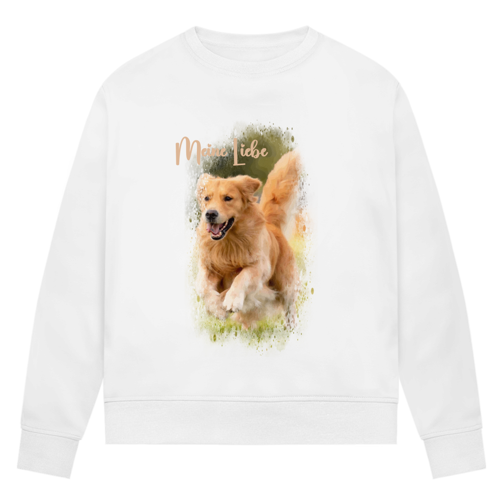 Dein Foto & Dein Text - Bio-Sweatshirt für Damen