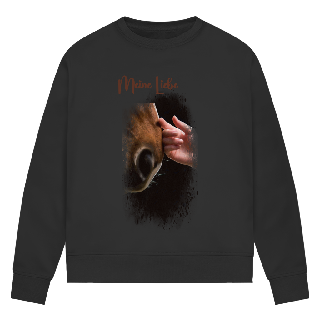 Dein Foto & Dein Text - Bio-Sweatshirt für Damen