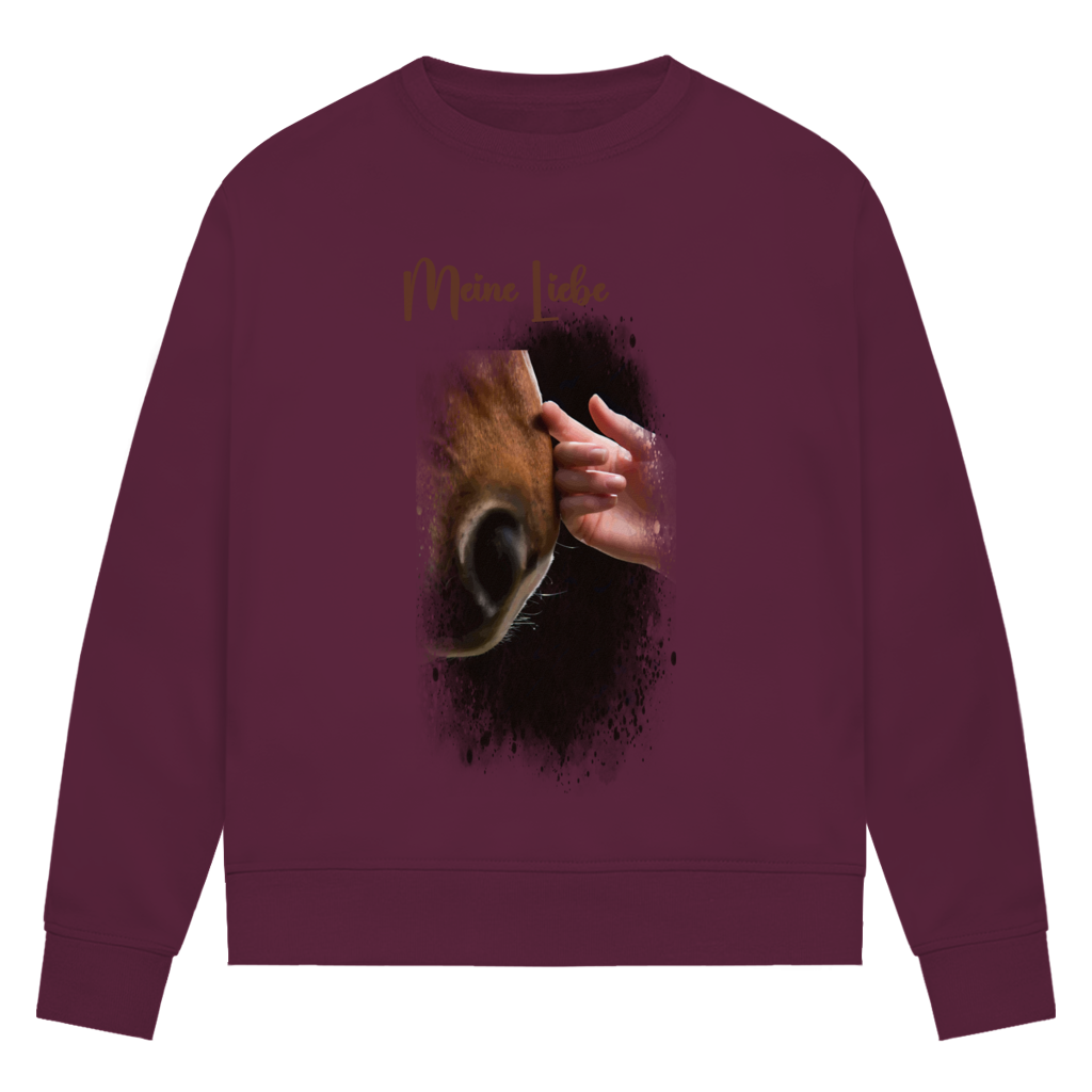 Dein Foto & Dein Text - Bio-Sweatshirt für Damen