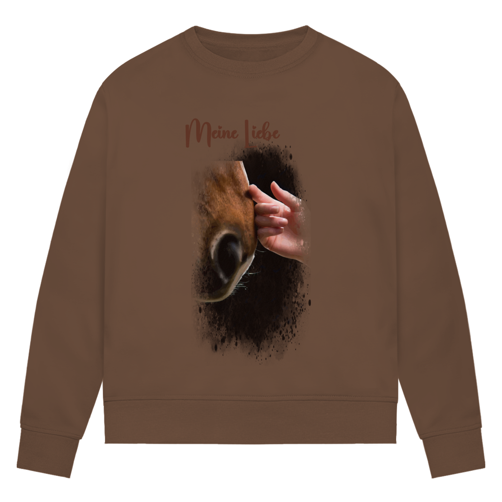 Dein Foto & Dein Text - Bio-Sweatshirt für Damen