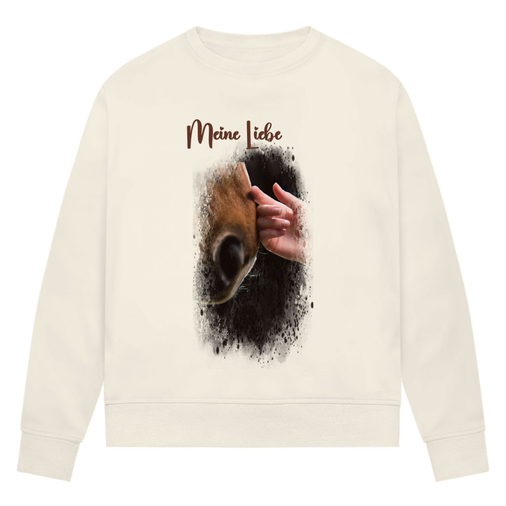 Dein Foto & Dein Text - Bio-Sweatshirt für Damen
