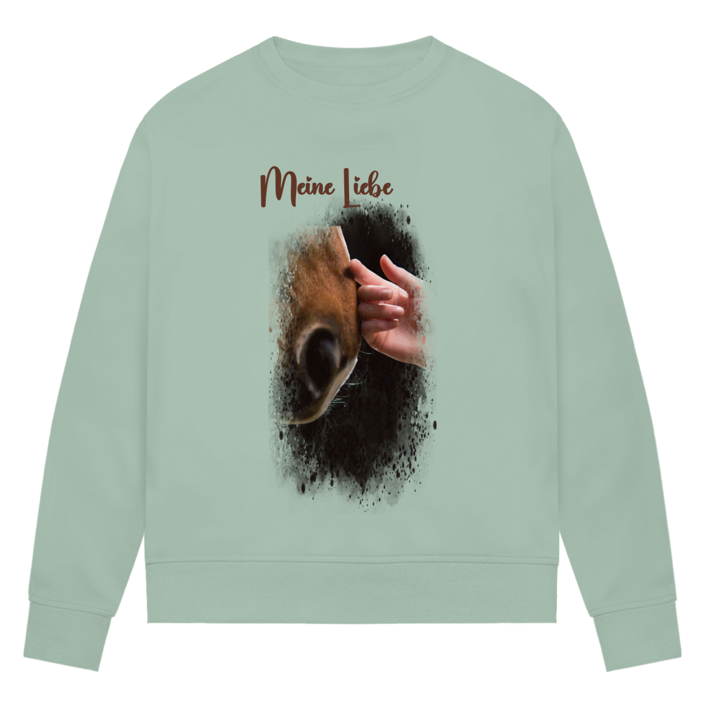 Dein Foto & Dein Text - Bio-Sweatshirt für Damen