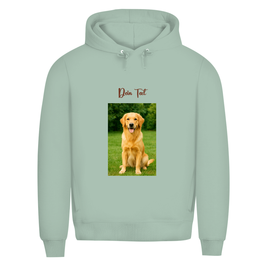 Personalisierter Hoodie mit Foto & Wunschtext – für Herren