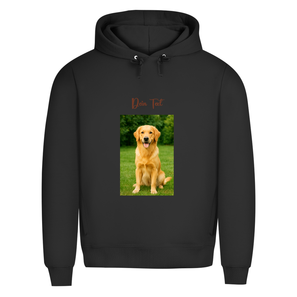 Personalisierter Hoodie mit Foto & Wunschtext – für Herren