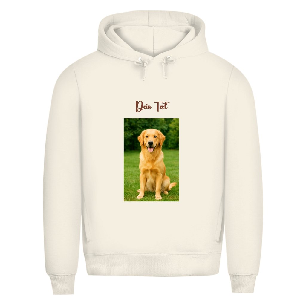 Personalisierter Hoodie mit Foto & Wunschtext – für Herren