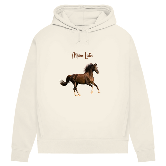 Personalisierter Damen Hoodie mit Pferdemotiv | Hintergrund wird entfernt