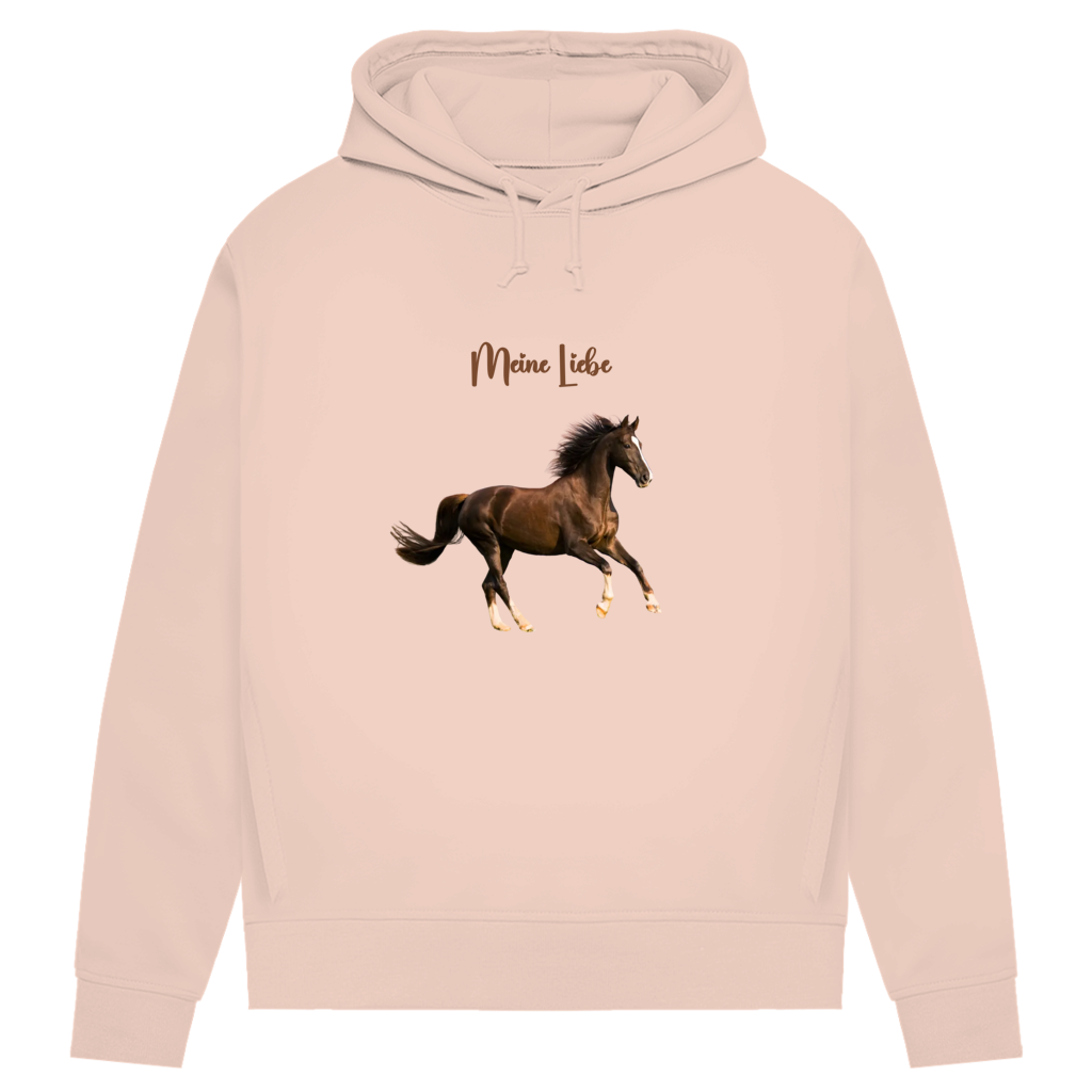 Personalisierter Damen Hoodie mit Pferdemotiv | Hintergrund wird entfernt