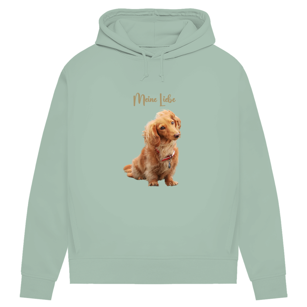 Personalisierter Damen Hoodie mit Hundemotiv | Hintergrund wird entfernt