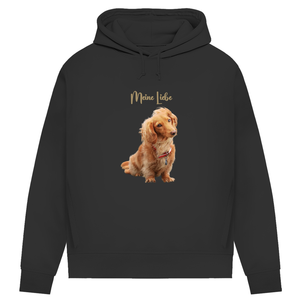 Personalisierter Damen Hoodie mit Hundemotiv | Hintergrund wird entfernt