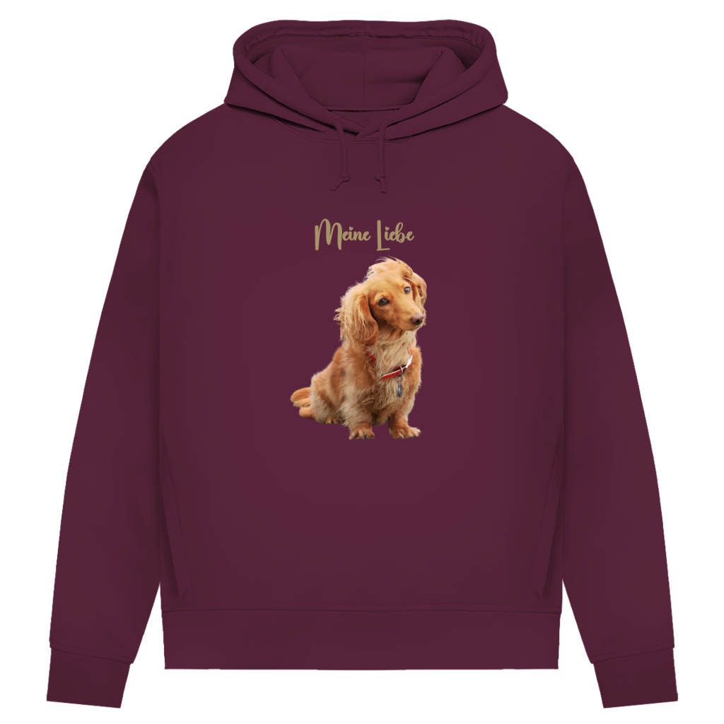Personalisierter Damen Hoodie mit Hundemotiv | Hintergrund wird entfernt