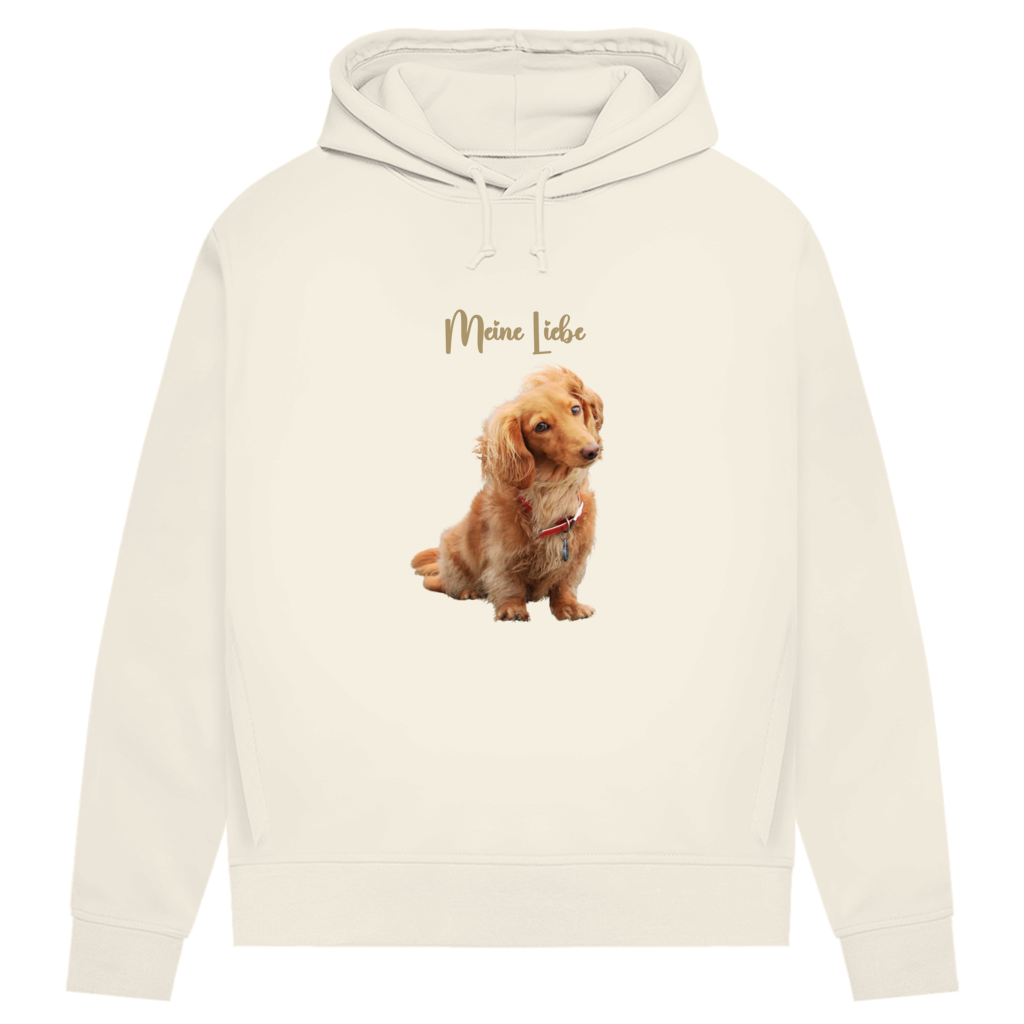 Personalisierter Damen Hoodie mit Hundemotiv | Hintergrund wird entfernt