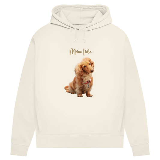 Personalisierter Damen Hoodie mit Hundemotiv | Hintergrund wird entfernt