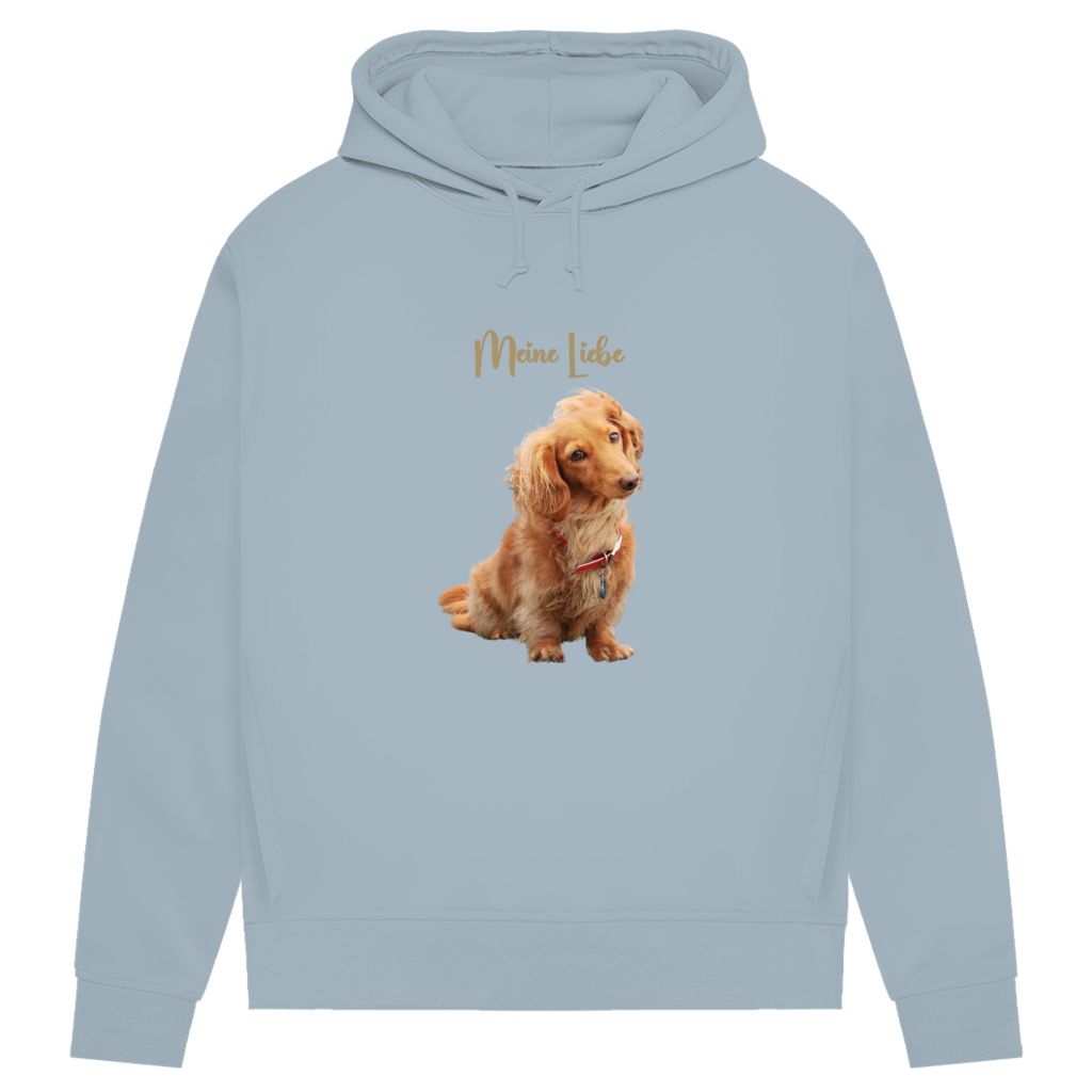 Personalisierter Damen Hoodie mit Hundemotiv | Hintergrund wird entfernt