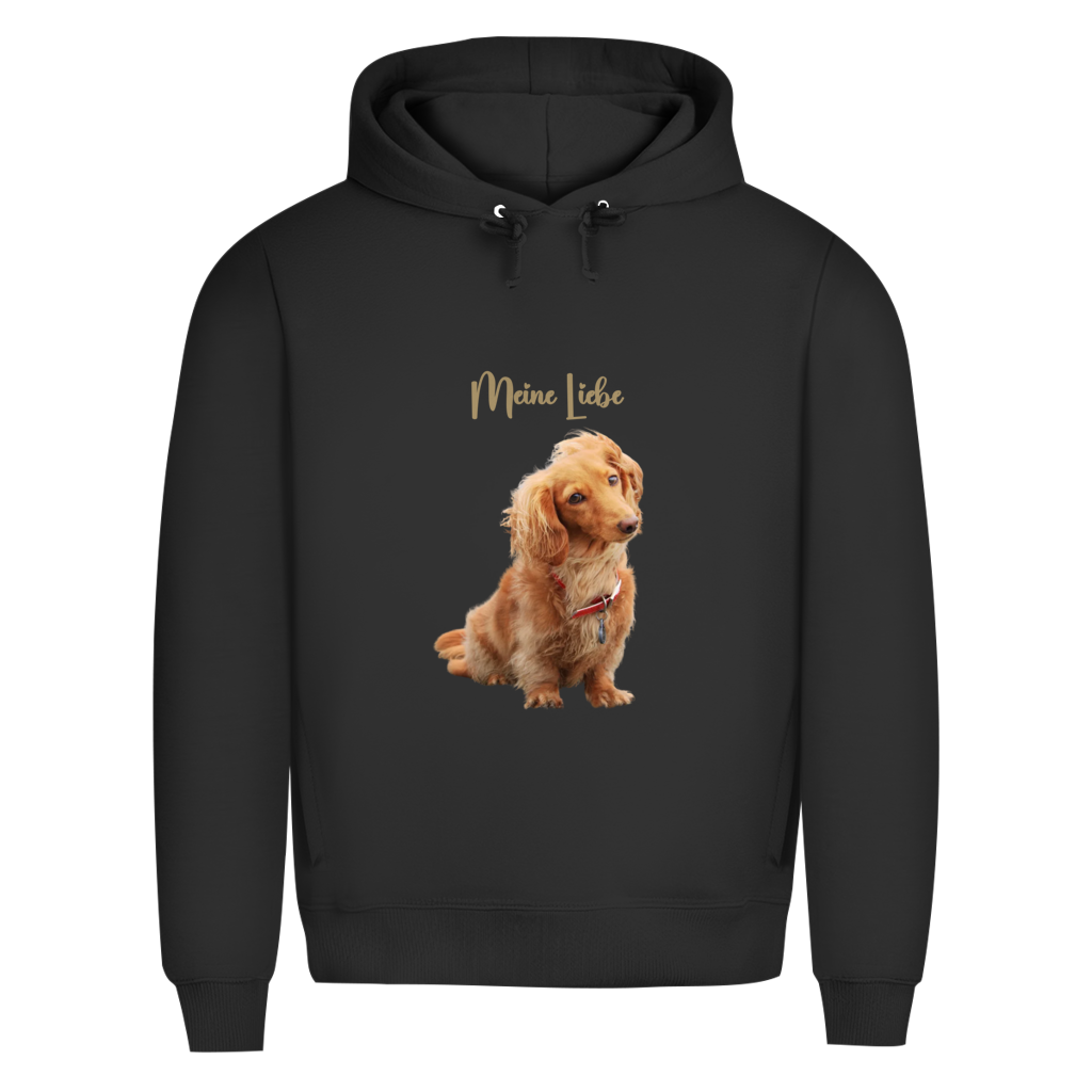 Personalisierter Herren Hoodie mit Hundemotiv | Hintergrund wird entfernt