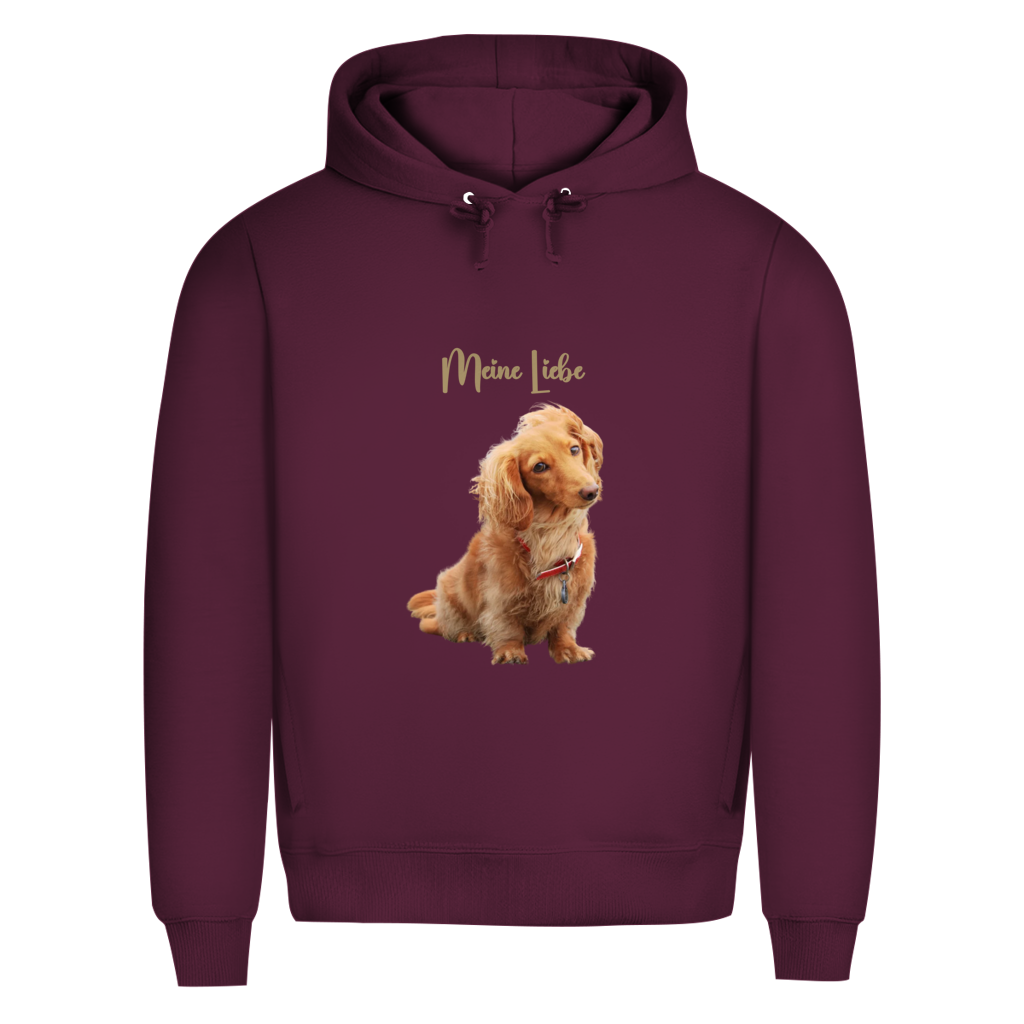 Personalisierter Herren Hoodie mit Hundemotiv | Hintergrund wird entfernt