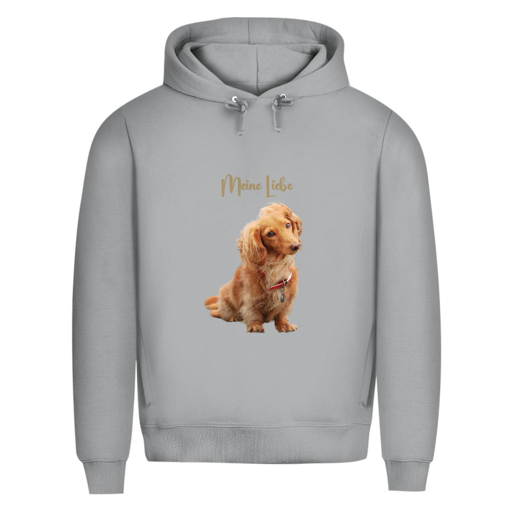 Personalisierter Herren Hoodie mit Hundemotiv | Hintergrund wird entfernt