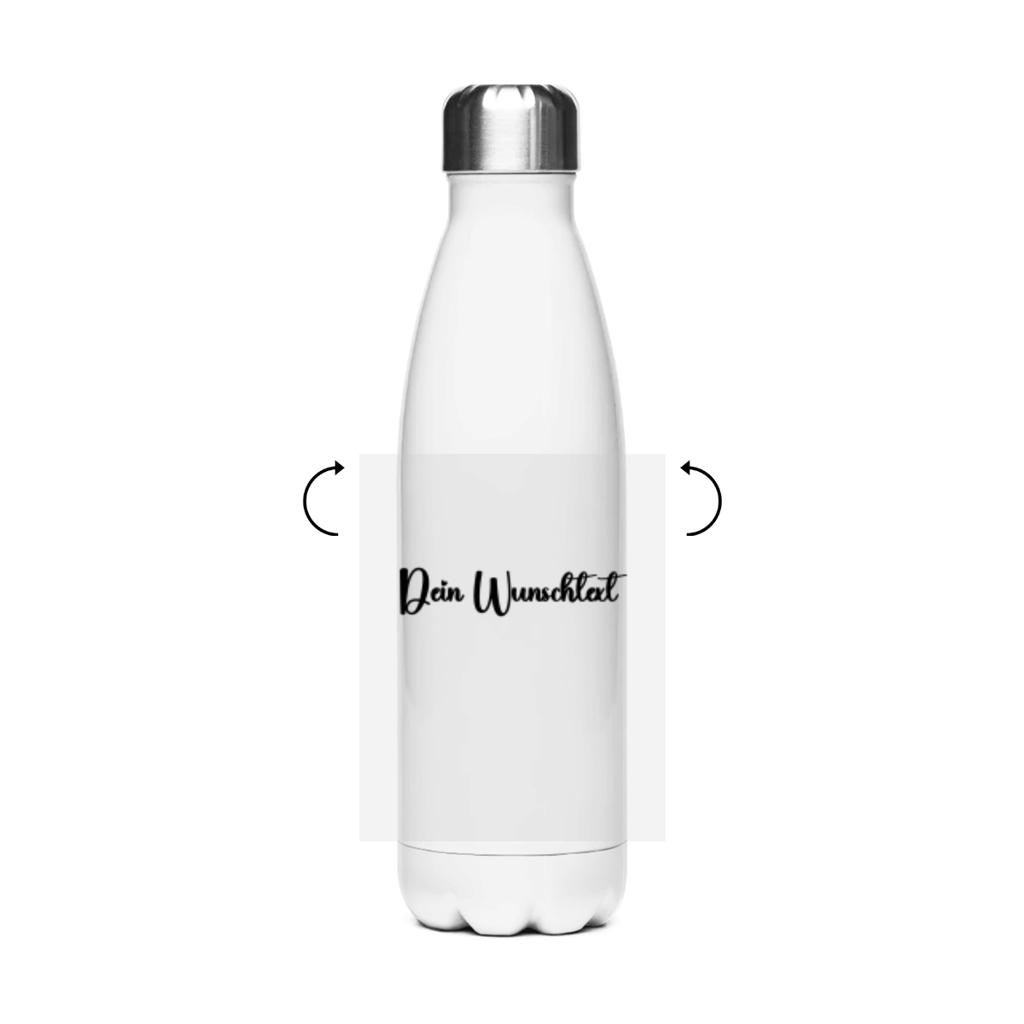 Edelstahl-Thermoflasche Dein Text