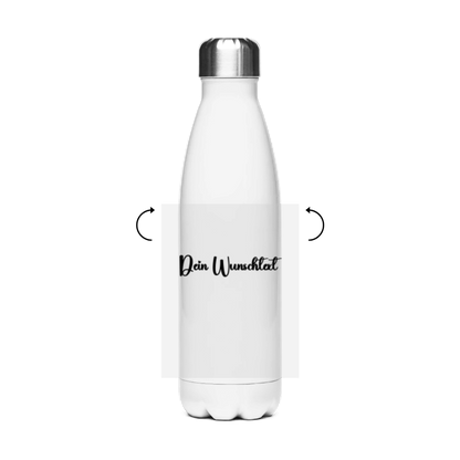 Edelstahl-Thermoflasche Dein Text