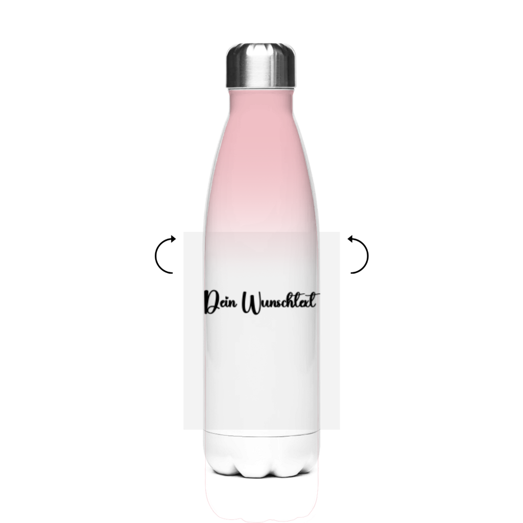 Edelstahl-Thermoflasche Dein Text