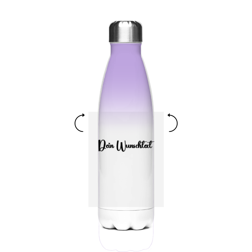 Edelstahl-Thermoflasche Dein Text