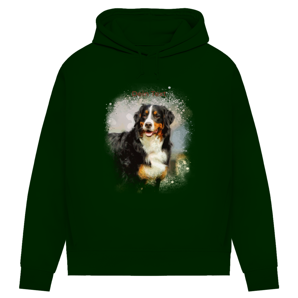 Personalisierter Hoodie für Damen mit Foto – Aquarell Motiv