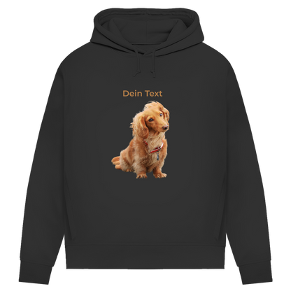 Personalisierter Hunde Hoodie für Damen mit Foto – Hintergrund wird entfernt