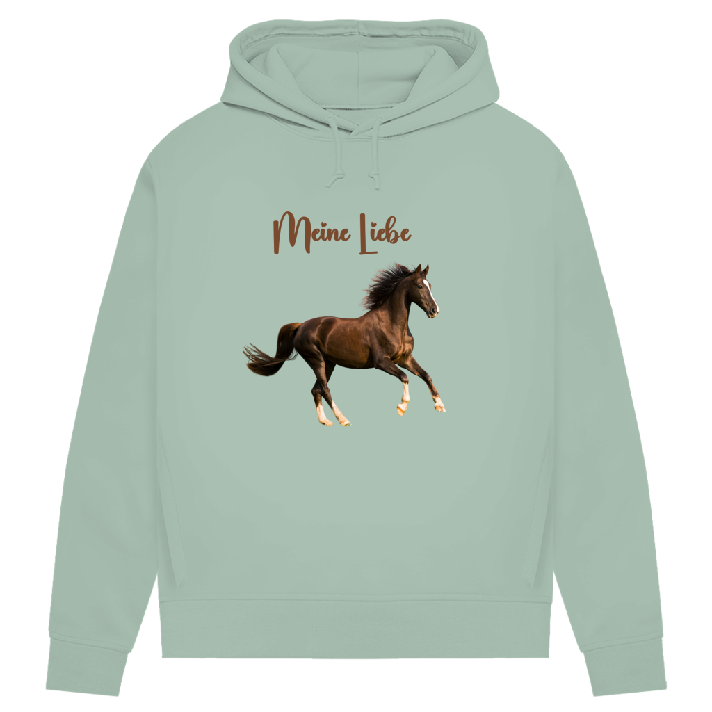 Personalisierter Pferde Hoodie für Damen mit Foto – Hintergrund wird entfernt