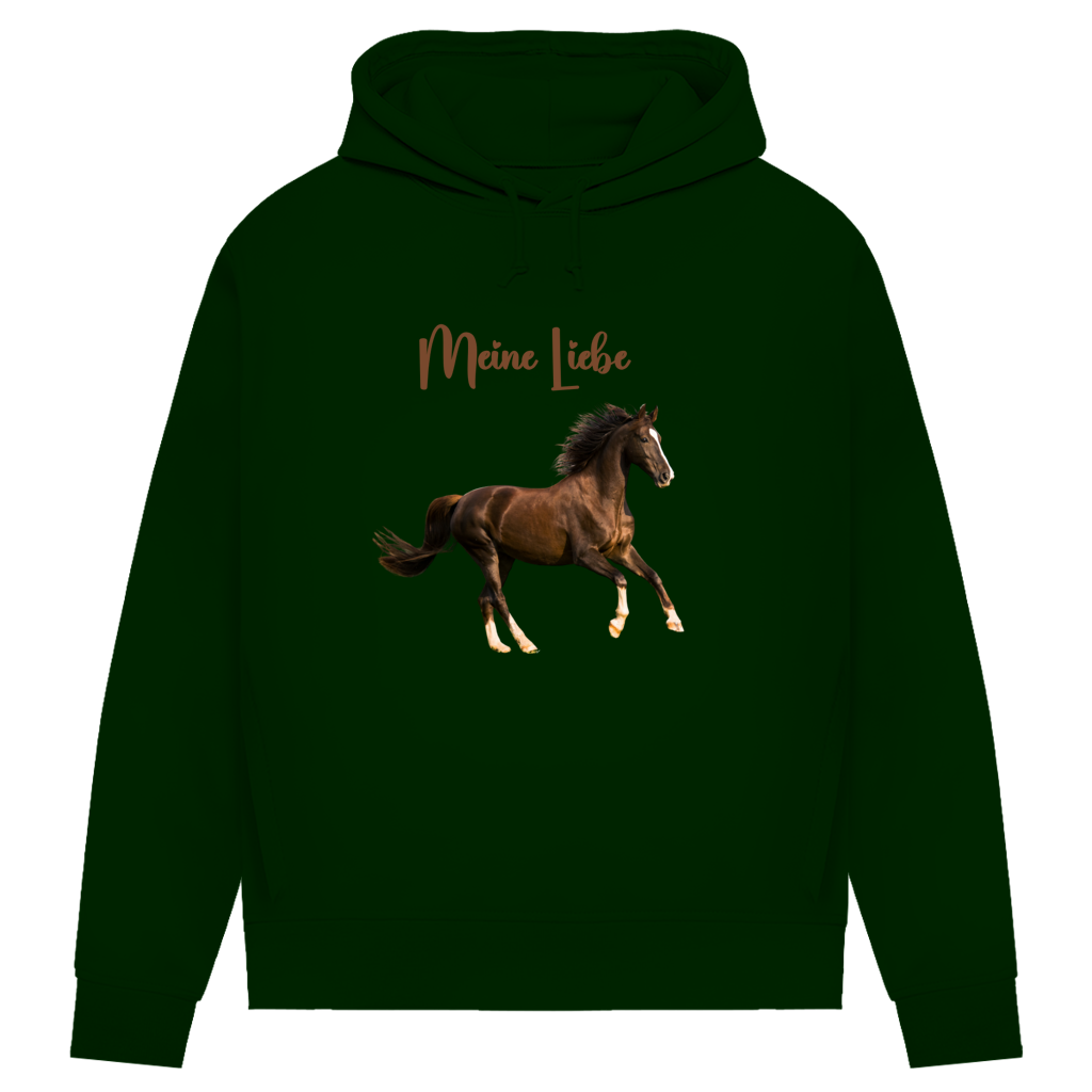 Personalisierter Pferde Hoodie für Damen mit Foto – Hintergrund wird entfernt