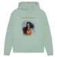 Personalisierter Hoodie für Damen mit Foto – Aquarell Motiv