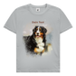 Personalisiertes Hunde T-Shirt für Herren mit Foto – Aquarell Motiv