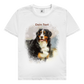 Personalisiertes Hunde T-Shirt für Herren mit Foto – Aquarell Motiv