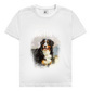 Personalisiertes Dog Dad T-Shirt mit deinem Hund | Foto Aquarell Shirt für Herren