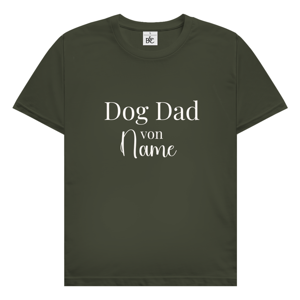 Personalisiertes Dog Dad  T-Shirt für Herren